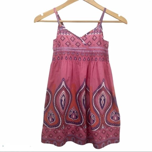 3/$25 GIRLS BOHO PAISLEY PRINT MAXI DRESS SIZE L - Picture 4 of 9